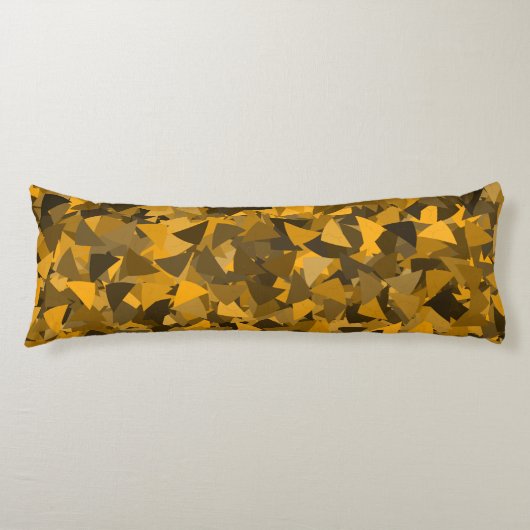 Coussins Longs Motif Triangle Orange Marron (Devant)