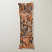 Coussins Longs Motif Triangle Orange Marron (Devant (Vertical))