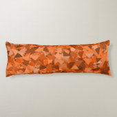 Coussins Longs Motif Triangle Orange Marron (Dos)