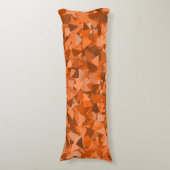 Coussins Longs Motif Triangle Orange Marron (Devant (Vertical))