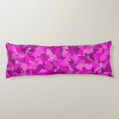 Coussins Longs Motif Triangle Rose Violet (Dos)