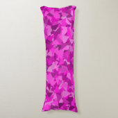 Coussins Longs Motif Triangle Rose Violet (Devant (Vertical))