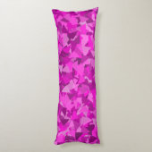 Coussins Longs Motif Triangle Rose Violet (Dos (Vertical))