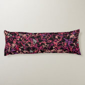 Coussins Longs Motif Triangle Rose Violet (Dos)