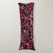Coussins Longs Motif Triangle Rose Violet (Devant (Vertical))