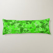 Coussins Longs Motif Triangle Vert (Dos)
