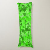 Coussins Longs Motif Triangle Vert (Devant (Vertical))