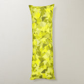 Coussins Longs Motif Triangle Vert Jaune (Dos (Vertical))