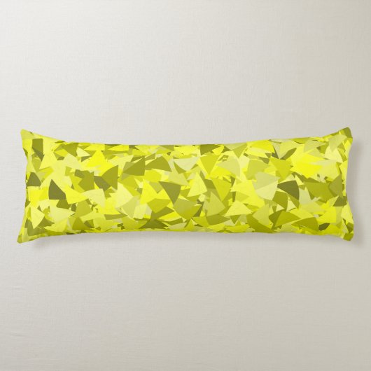 Coussins Longs Motif Triangle Vert Jaune (Devant)