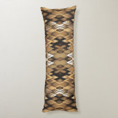 COUSSINS LONGS MOTIF TRIANGULAIRE TRIBAL RUSTIQUE (Dos (Vertical))