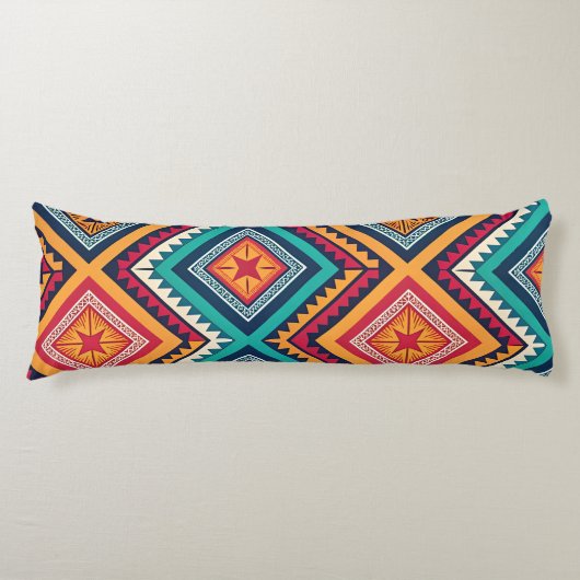 Coussins Longs Motif tribal coloré (Devant)