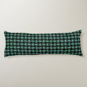 Coussins Longs Motif turquoise de poids vert (Dos)