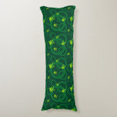 Coussins Longs Motif vert d'Emo avec des cercles (Devant (Vertical))