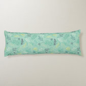 Coussins Longs Motif vert feuillage élégant (Dos)