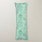 Coussins Longs Motif vert feuillage élégant (Dos (Vertical))