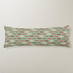 Coussins Longs Motif vintage avec la moustache
