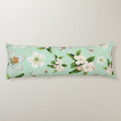 Coussins Longs Motif vintage de fleurs de printemps (Dos)