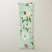 Coussins Longs Motif vintage de fleurs de printemps (Devant (Vertical))