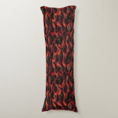 Coussins Longs Motif Volcan Magma (Devant (Vertical))