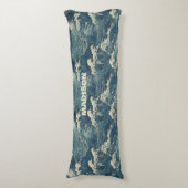 Coussins Longs Motif Waves de nom personnalisé (devant Vertical)