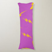 Coussins Longs Motif Y2K Fond Violet Éclair (Devant (Vertical))