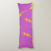 Coussins Longs Motif Y2K Fond Violet Éclair (Dos (Vertical))