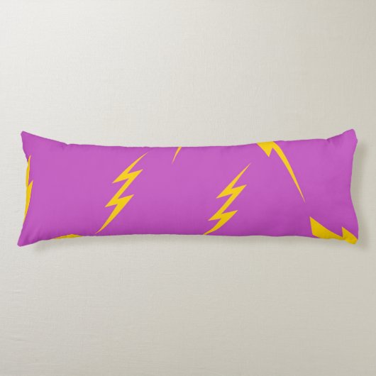 Coussins Longs Motif Y2K Fond Violet Éclair (Devant)