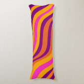 Coussins Longs Motif Y2K Super de flux de flux liquides (Devant (Vertical))