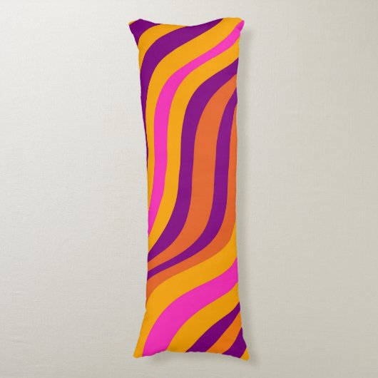 Coussins Longs Motif Y2K Super de flux de flux liquides (Devant (Vertical))