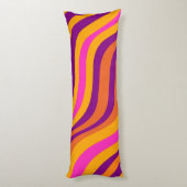 Coussins Longs Motif Y2K Super de flux de flux liquides (Dos (Vertical))