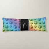 Coussins Longs Motif ying personnalisé de yang d'arc-en-ciel (Dos)