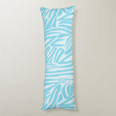 Coussins Longs Motif Zèbre Bleu (Dos (Vertical))