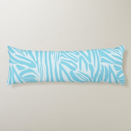 Coussins Longs Motif Zèbre Bleu (Devant)