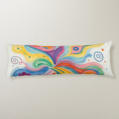 Coussins Longs Motifs Abstraits Colorés (Dos)