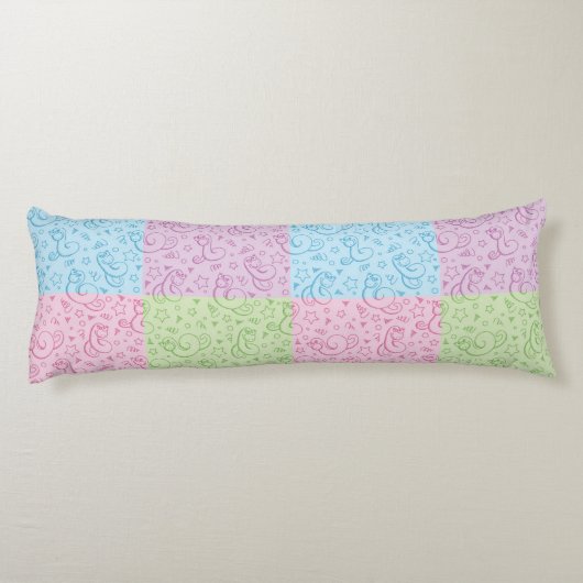 Coussins Longs motifs avec des serpents (Dos)