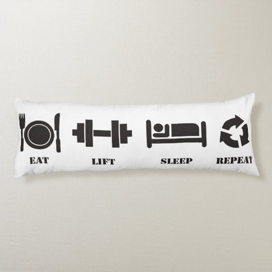 Coussins Longs Motivation Gym Lifting (Dos)