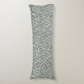 Coussins Longs Mousse de sauge vert boho branches de corail nues  (Devant (Vertical))