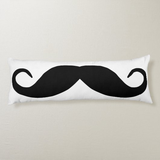 Coussins Longs Moustache noire (Dos)