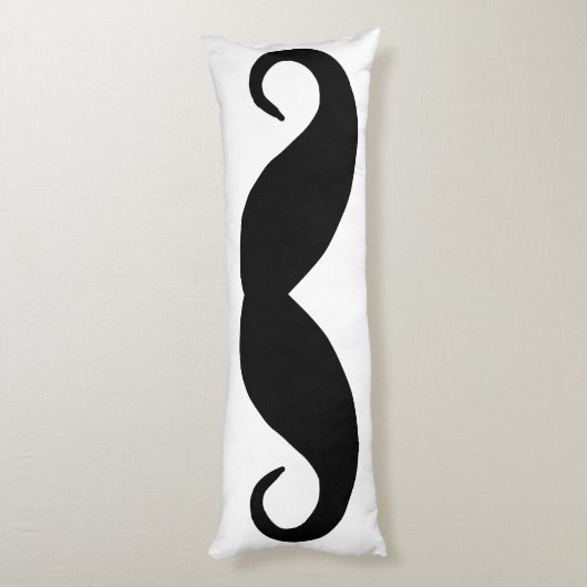 Coussins Longs Moustache noire (Dos (Vertical))