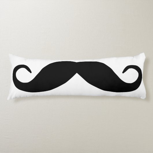 Coussins Longs Moustache noire (Devant)