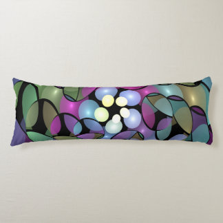 Coussins Longs Mouvements colorés Abstrait Trippy Fractal Art