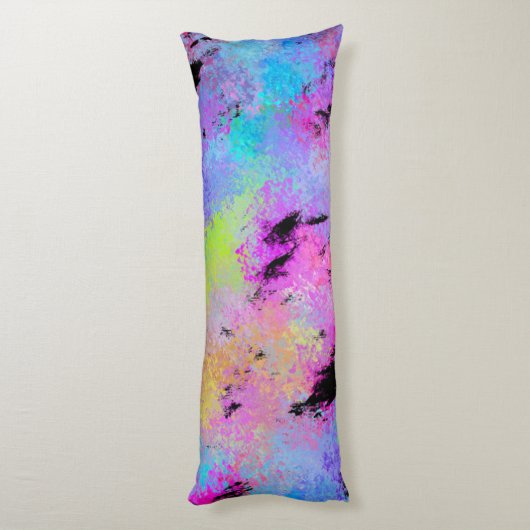 Coussins Longs Multicolor Abstrait (Dos (Vertical))