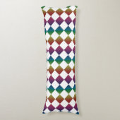 Coussins Longs Multicolore Diamant Harlequin Damier (Devant (Vertical))
