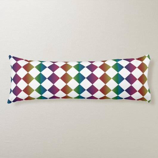 Coussins Longs Multicolore Diamant Harlequin Damier (Devant)