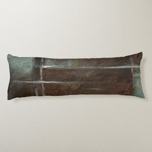 Coussins Longs Mur en brique rouge et gris (Dos)