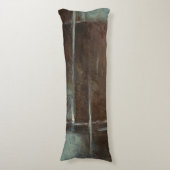 Coussins Longs Mur en brique rouge et gris (Devant (Vertical))