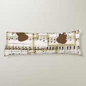 Coussins Longs musique papier guitare arrière - plan (Dos)