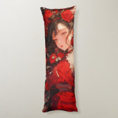 Coussins Longs Mysterious Girl in Red Anime (Dos (Vertical))