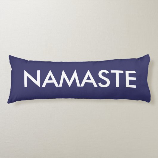 Coussins Longs Namaste blanc pourpre inspiré (Devant)