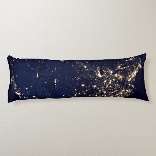 Coussins Longs Nasa Lights de Space USA (Dos)